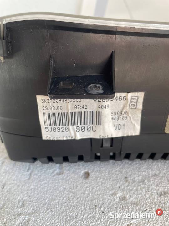 Licznik ZEGARY VDO SKODA FABIA II ROOMSTER mazowieckie Warszawa sprzedam