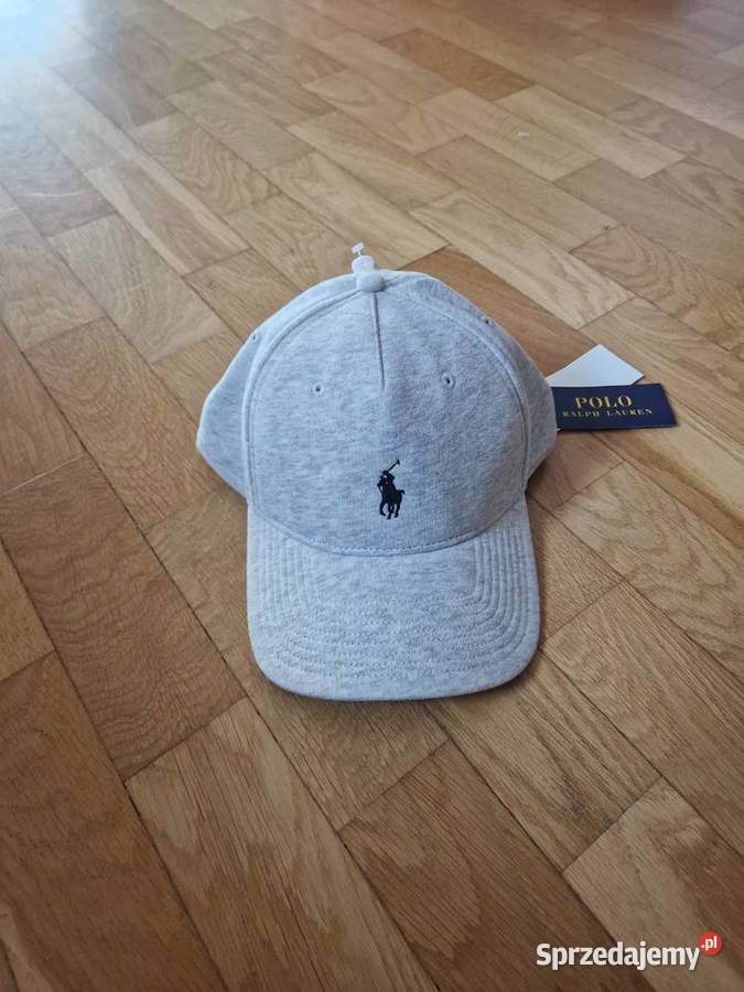 Nowa szara czapka z daszkiem Polo Ralph Lauren z