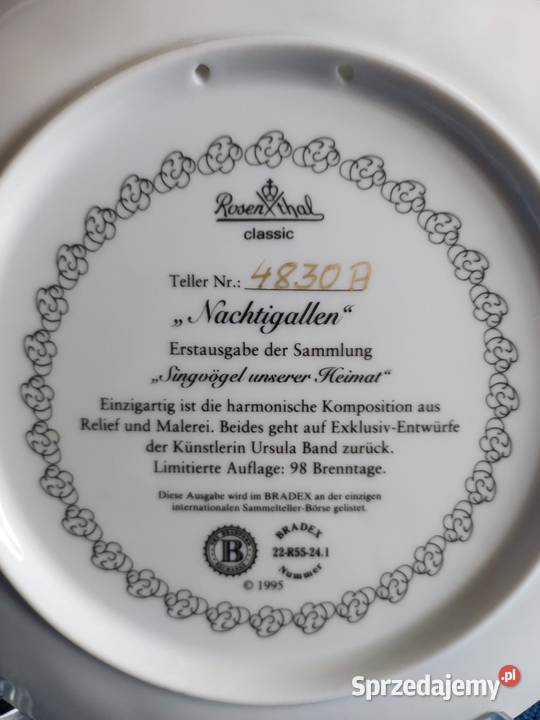 Talerz kolekcjonerski Rosenthal