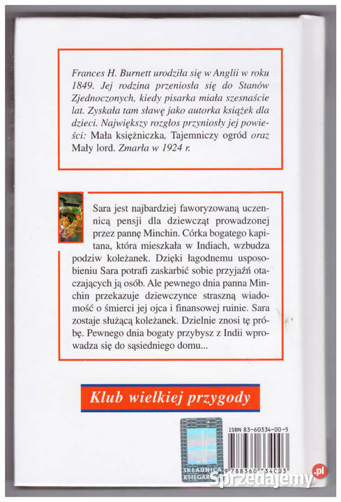 Frances Burnett Mała Księżniczka Nowy Dwór Mazowiecki