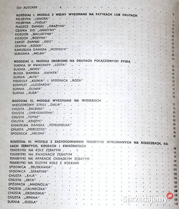 Dzianiny z mojej kolekcji Wanda Kasperowicz M Rok wydania 1979 lubelskie Chełm sprzedam