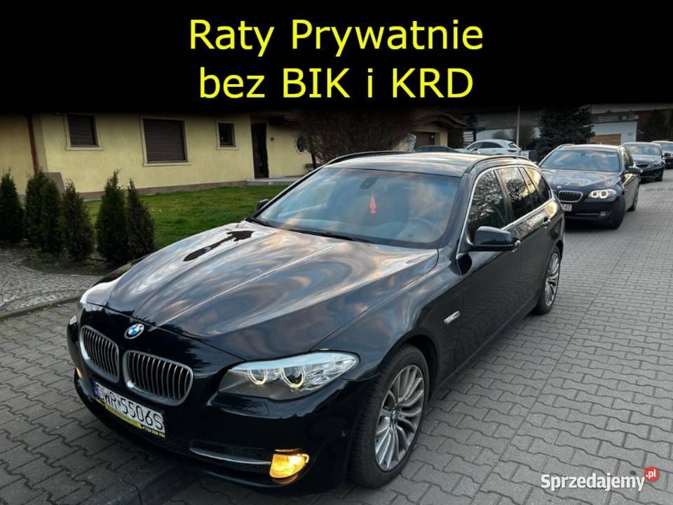 BMW Seria 5 520d Raty Prywatnie Automat Czujniki 1995cm3 Wrocław