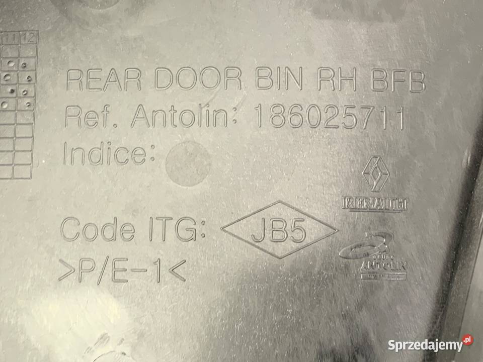 BOCZEK DRZWI PRAWY TYŁ RENAULT MEGANE IV