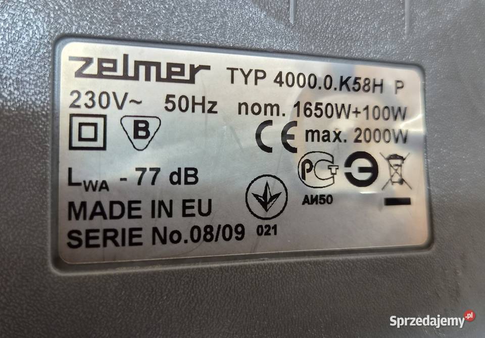 Odkurzacz Zelmer Jupiter 2000W mocny Warszawa sprzedam