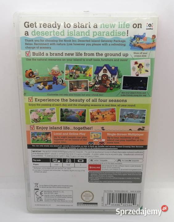 Gra Animal Crossing Nintendo Switch Elbląg sprzedam