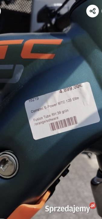 Rower elektryczny Corratec MTC 120 Elit mazowieckie Józefów