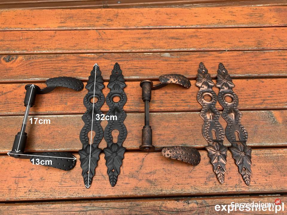 RUSTYKALNA Klamka kuta do furtki bramki drzwi małopolskie Rzeszotary