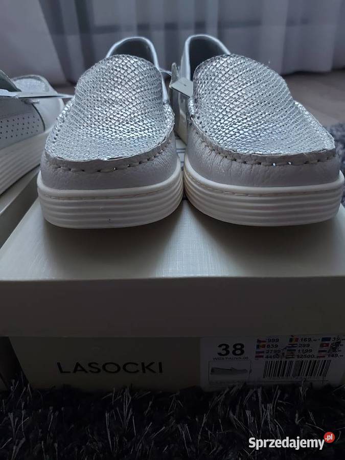 Nowe 2 pary buty półbuty baleriny mokasyny skóra inna Olkusz sprzedam