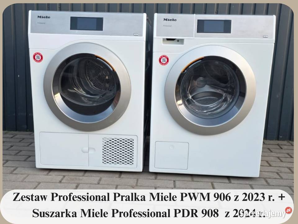 Zestaw Professional Miele Pralka PWM 906 z 2024r wolnostojące Wrocław