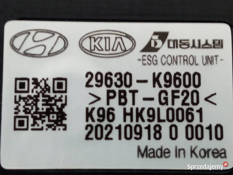 MODUŁ ESG CONTROL UNIT 29630K9600 Hyundai sprzedam