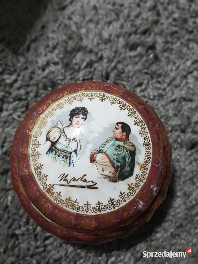 Puzderko szkatułka porcelana francuska De Lux