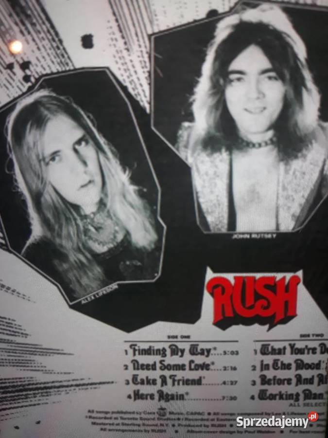 Archiwum hard rocka RUSH Rush 1974 debiut Płyty i kasety podkarpackie sprzedam
