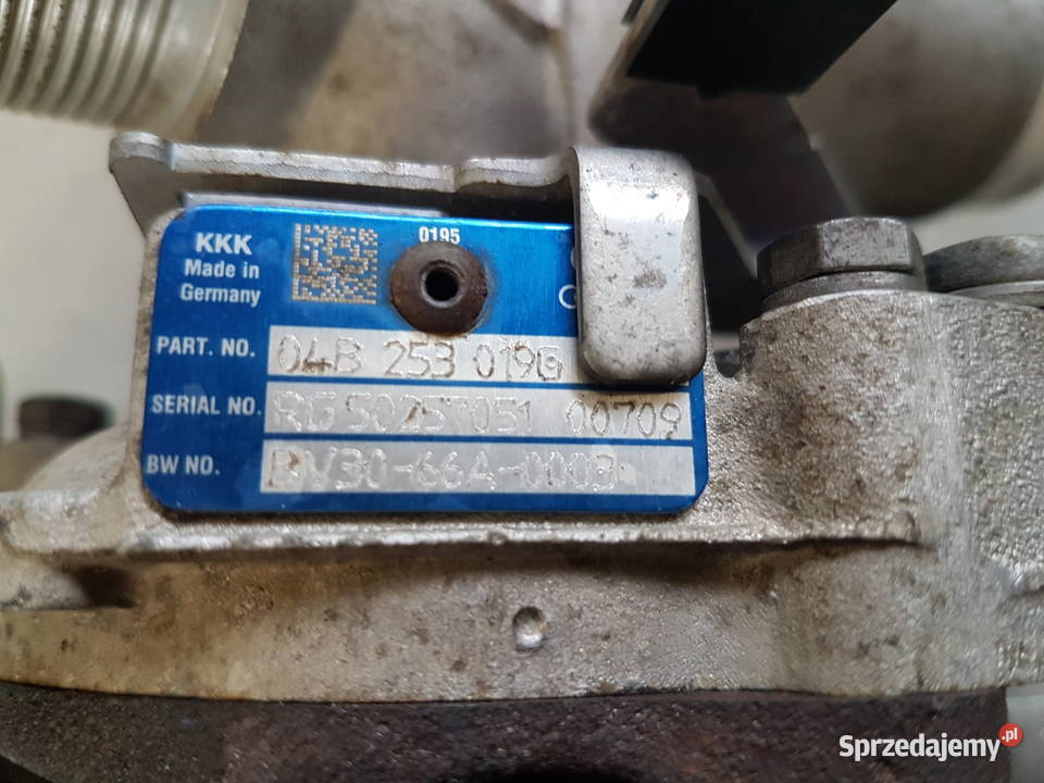 SKODA VW 14 TDI TURBOSPREZARKA TURBO 04B253019G Turek