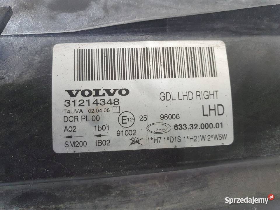 Volvo V70 III XC70 S80 II XENON PRZEDNIA LAMPA Lampy przednie Janów sprzedam