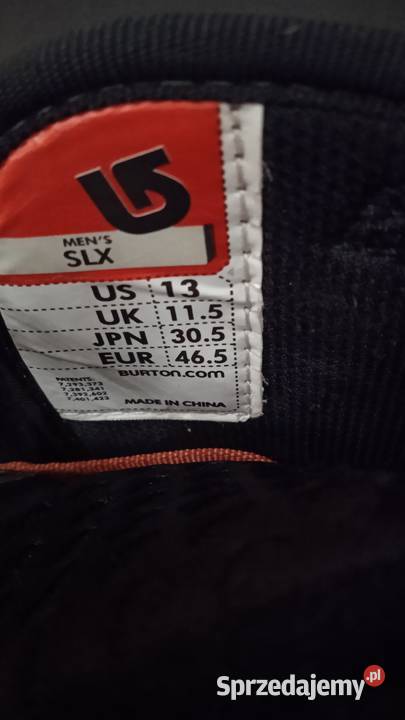 Burton SLX buty snowboardowe rozmiar 46 Warszawa sprzedam