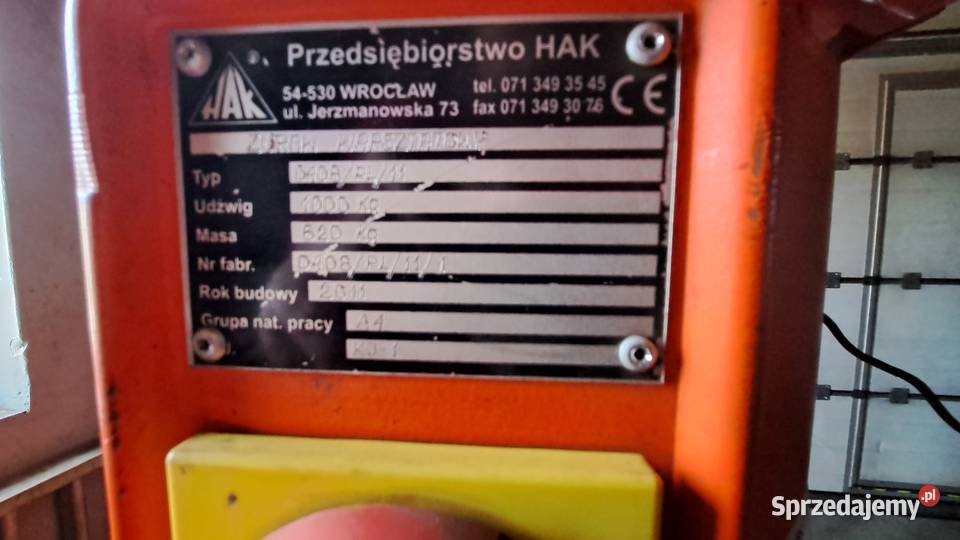 Żuraw warsztatowy słupowy 1T Raciąż