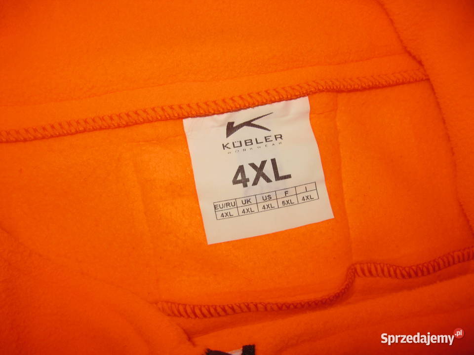 Ciepły polar widoczny odblask ORANGE KUBLER Żary