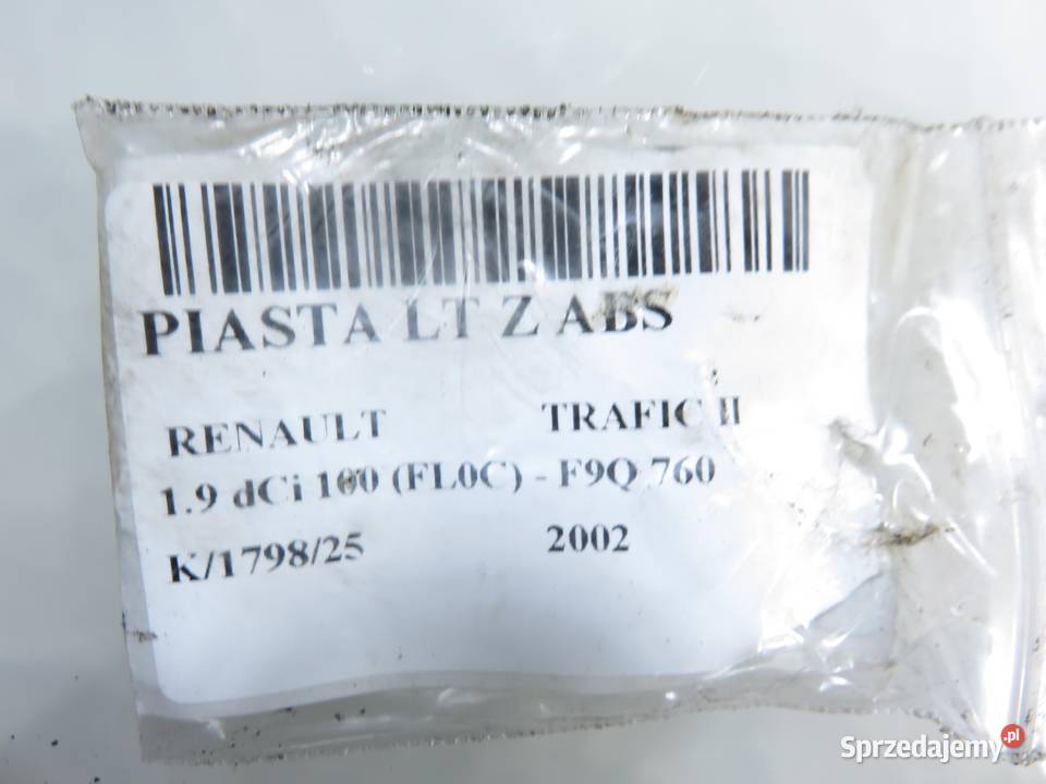 PIASTA TYLNA LEWA RENAULT TRAFIC II 19 dCi