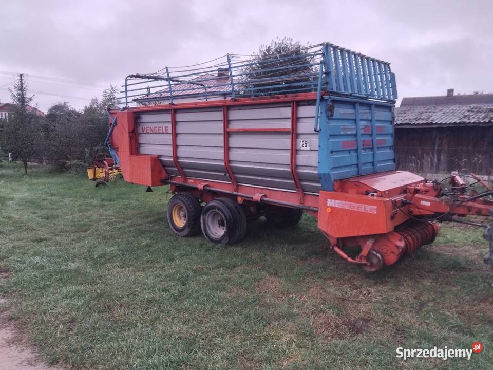 Przyczepa samozbierająca mengele lubelskie Dąbrowica Mała