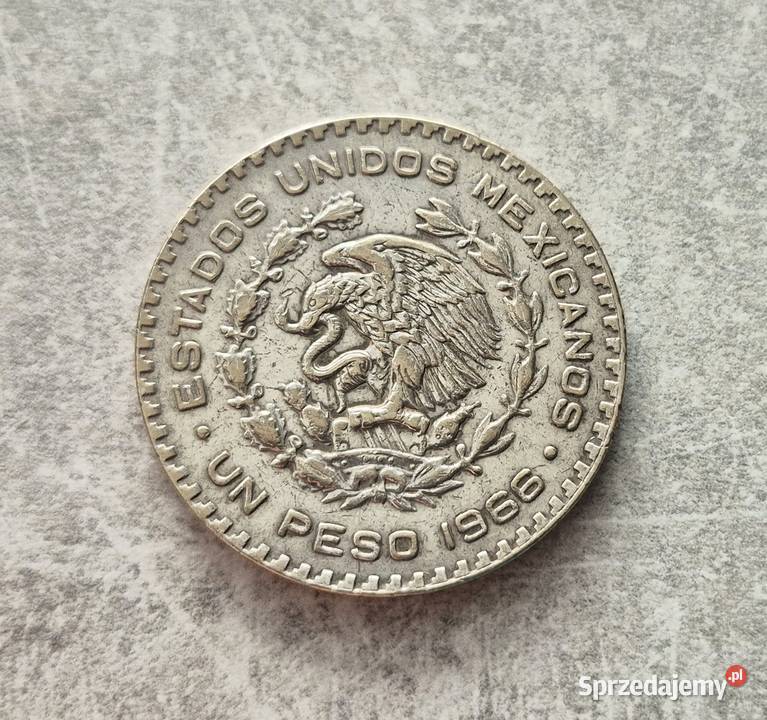 451 MEKSYK srebro 1 Peso 1966 r sprzedam