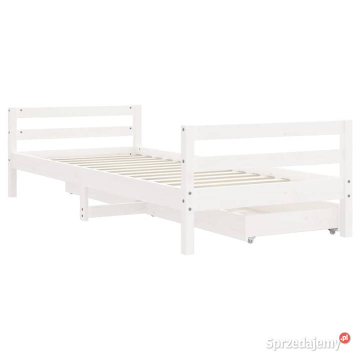 Rama łóżka dziecięcego z szufladami biała 90x200 Warszawa sprzedam