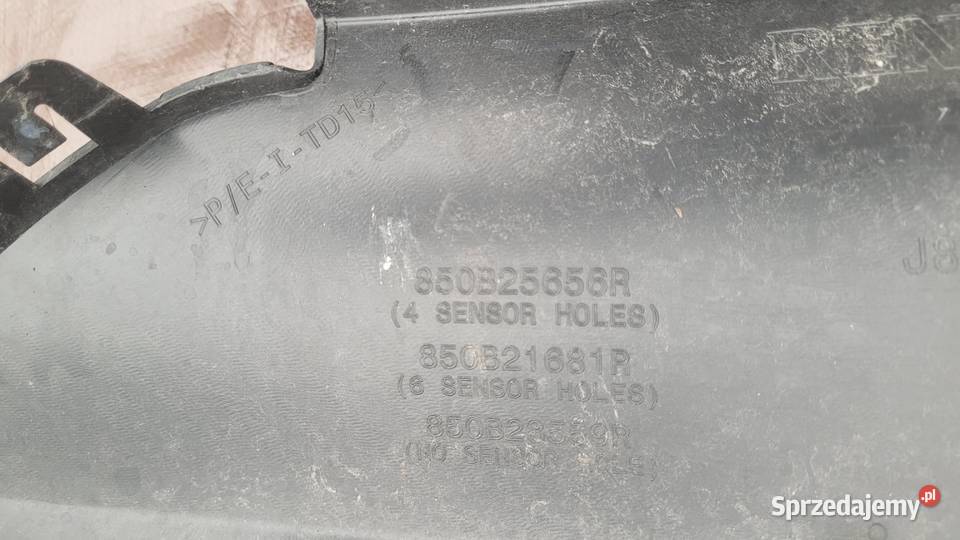 RENAULT CAPTUR LIFT 2017 DOKŁADKA ZDERZAK TYŁ osobowe śląskie Ruda Śląska
