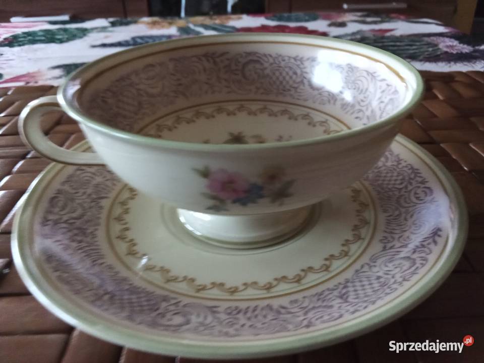 Nie Prl filiżanka Thomas Bavaria porcelana odcienie fioletowego Łódź sprzedam