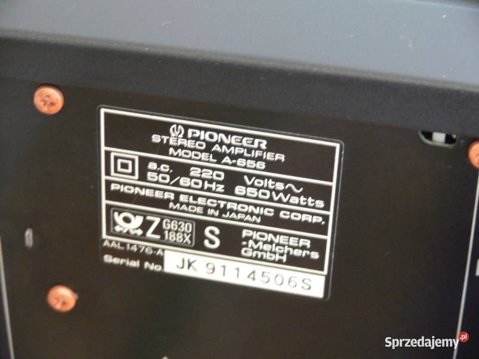 Wzmacniacz Pioneer A656 mocny 650 wat WYSYŁKA Jasło