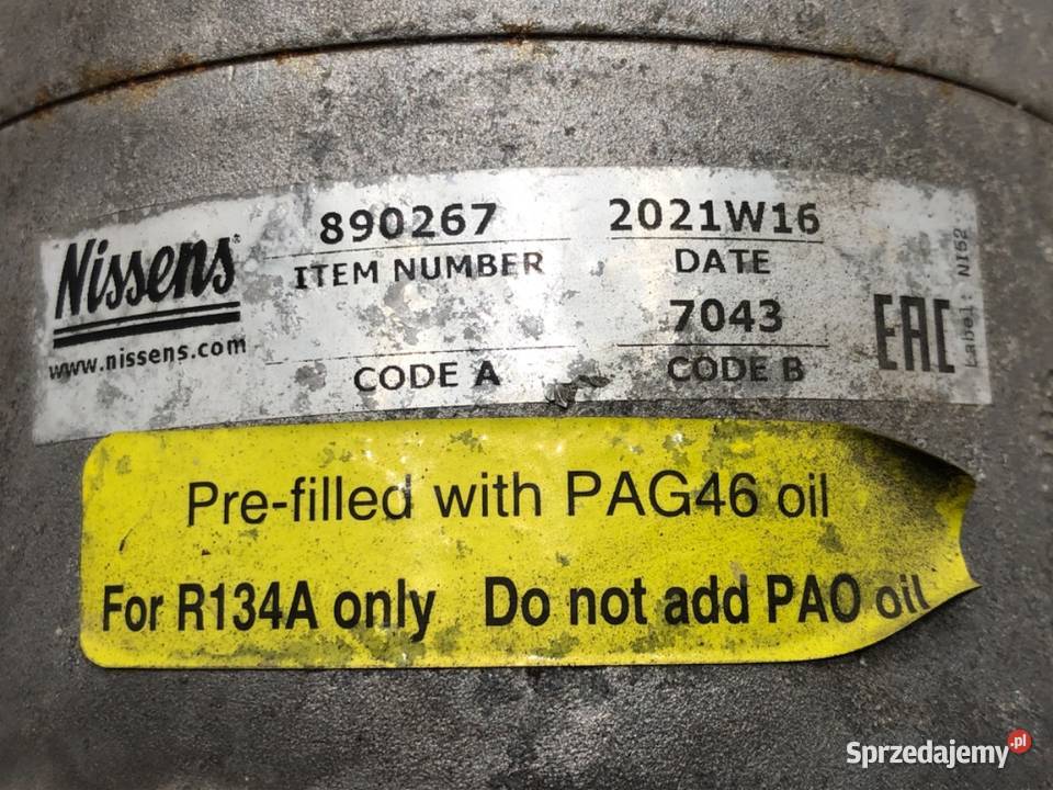 SPRĘŻARKA KLIMATYZACJI OPEL ZAFIRA C 890267 20