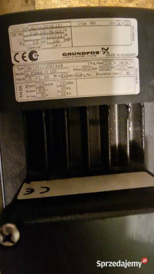 Grundfos 15 U3x400V moc P046kW