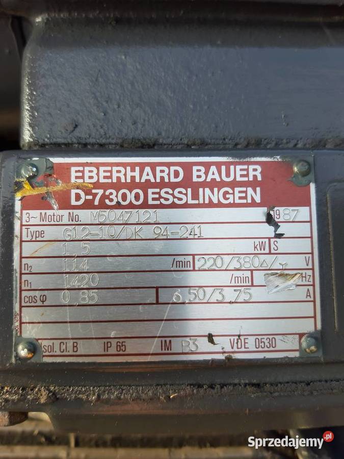 Motoreduktor 15 kW114 obr Leszno