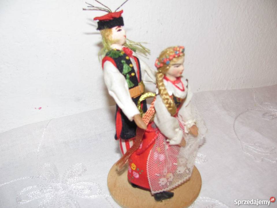 figurka regionalna para krakowska hand made Zamość sprzedam