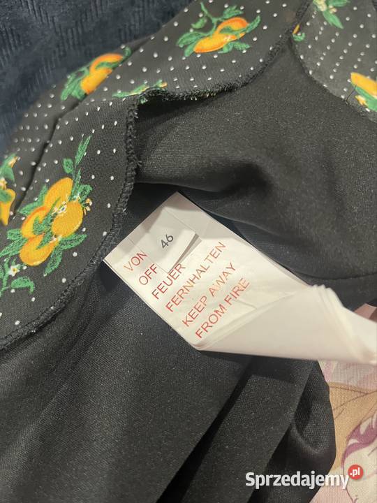 Evenodd sukienka modny wzór groszki cytrynki 46 Choszczno