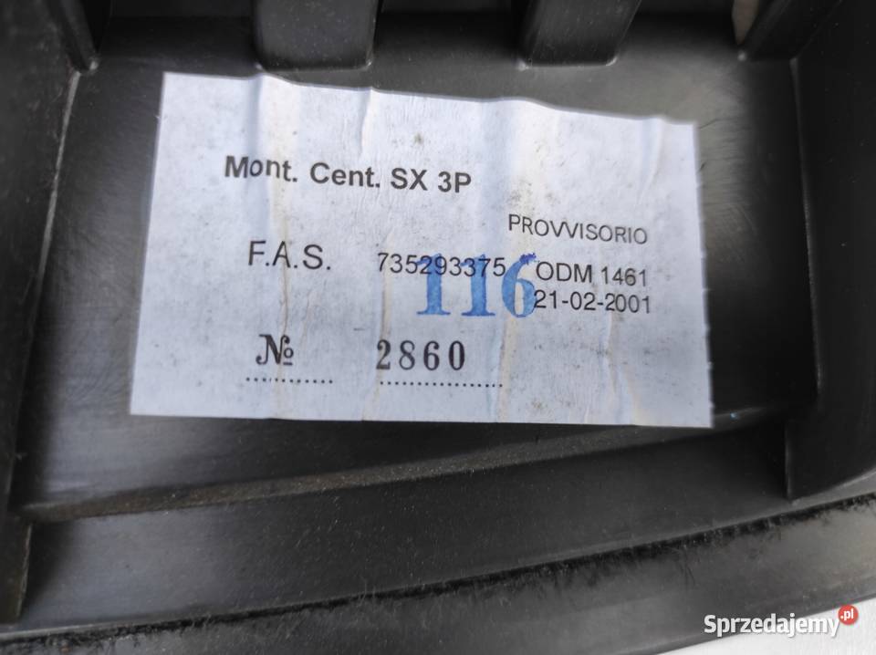 OSŁONA SŁUPKA LEWA ALFA ROMEO 147 937 3D osobowe Wyposażenie wnętrza Motoryzacja Nowy Tomyśl