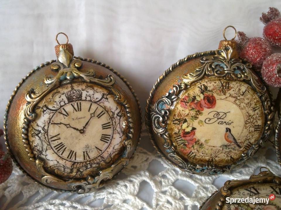 BombkiDecoupage RękodziełoGwiazdka Vintage podkarpackie Stalowa Wola