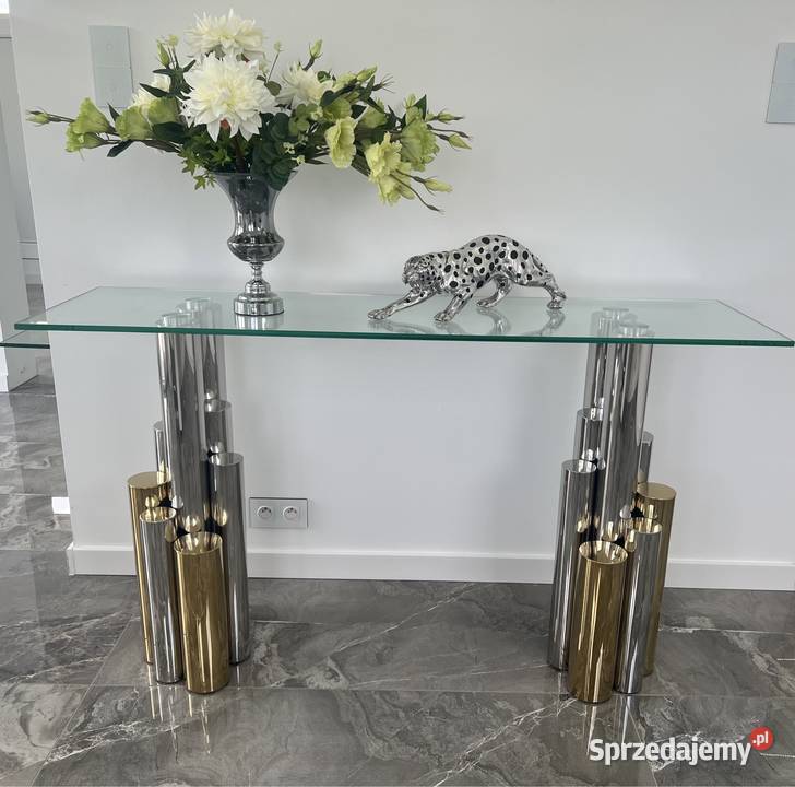 Luksusowa komoda konsola meble Glamour złota Nowy Sącz