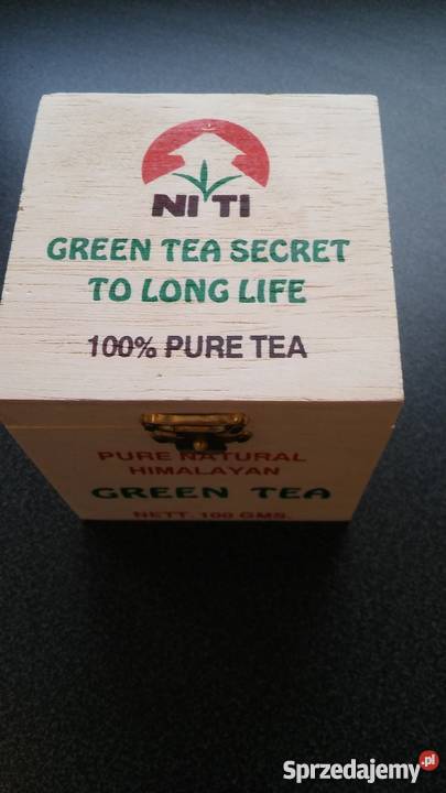 Drewniane pudełko na herbatę Nepal Gdańsk