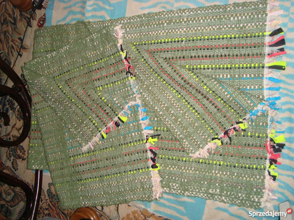 Chodniki kurpiowskie tkane na krosnach Wyposażenie wnętrz Ostrołęka