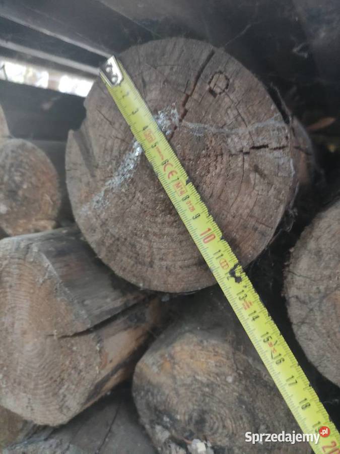 Długie stemple budowlane 7m Bale okrągłe żerdzie Drewno konstrukcyjne śląskie