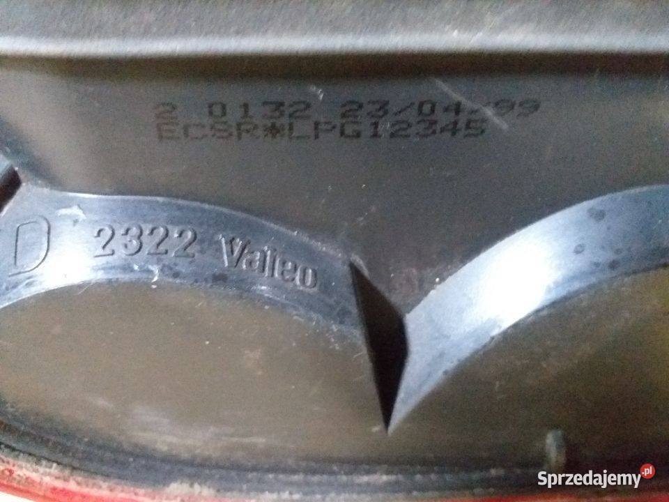 78G Oryginalna Lampa tylna prawa PEUGEOT 306 Włoszczowa