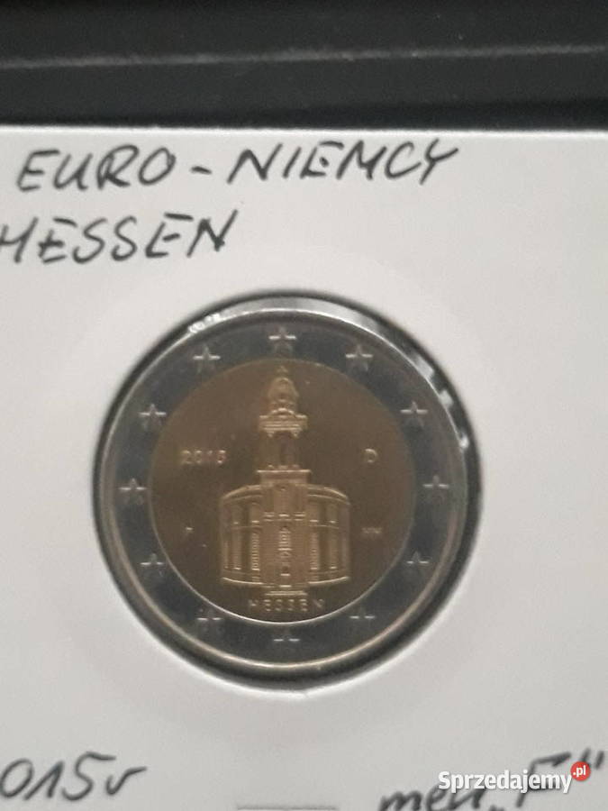 2 Euro Niemcy 2015 r Hessen men F wielkopolskie Konin