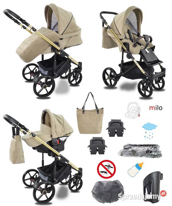 Wózek Dziecięcy milo 3w1 Wielofunkcyjny Fotelik małopolskie Kraków