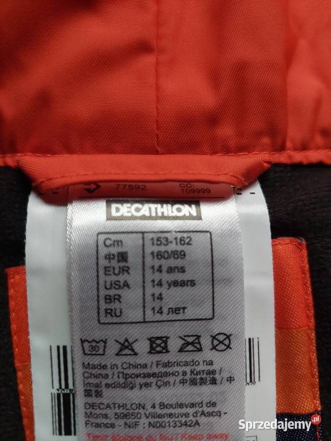 Wedze spodnie narciarskie rozmiar 153162 małopolskie Kraków