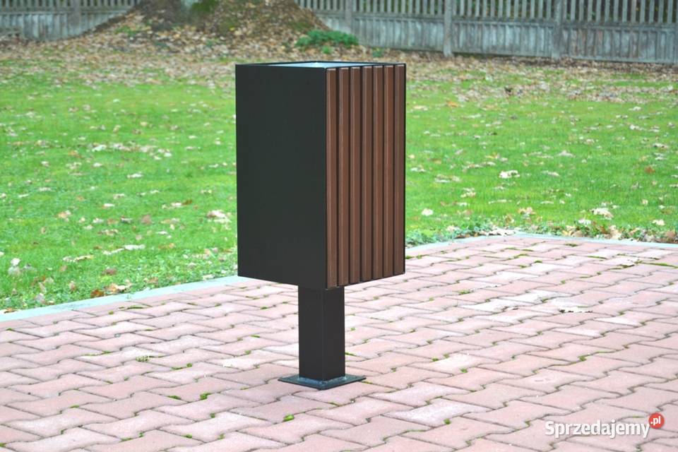 Kosz na śmieci miejski parkowy stalowy uliczny sprzedam