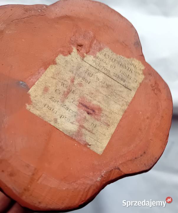 Ceramiczny wazon Spółdzienia Rzemieślnik Bochnia wielkopolskie
