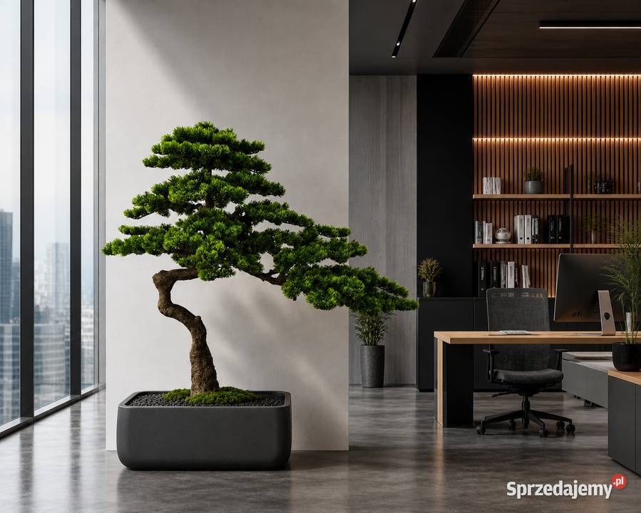 Sztuczne drzewko bonsai 115 x 130 nowoczesne małopolskie Golkowice
