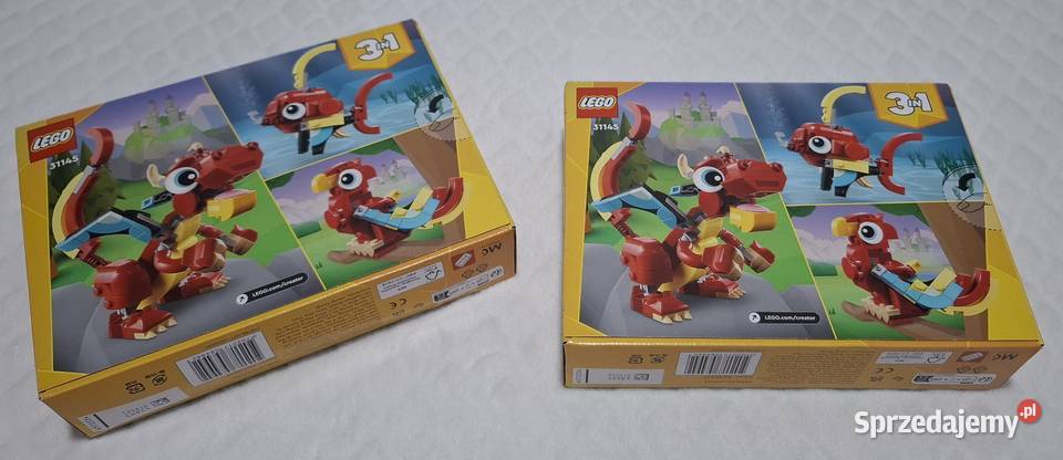 Lego Creator 31145 3w1 Czerwony smok papuga ryba Czeladź