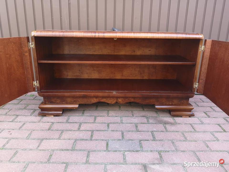 Komoda ARTDECO RTV Niska Orzech Stara Antyk Swarzędz