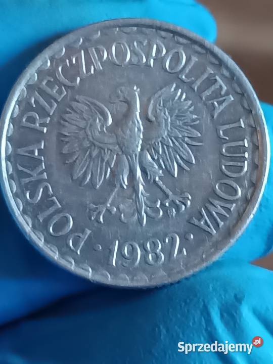 Sprzedam druga monete 1 zl 19832 r Cinka data Antyki, Sztuka, Kolekcje lubelskie Chełm