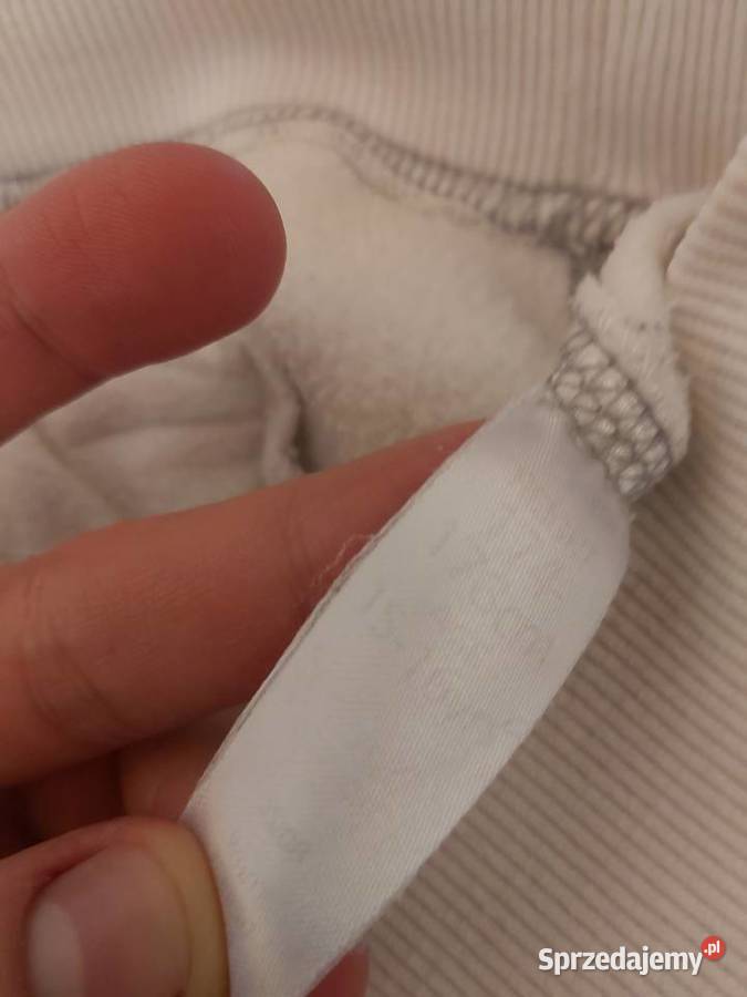 Bluza białoszara z kapturem Odzież codzienna małopolskie